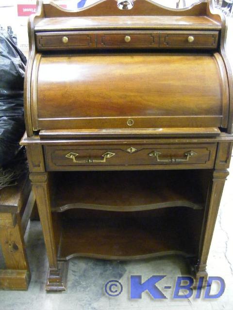 Secretary Desk with roll top and pu...