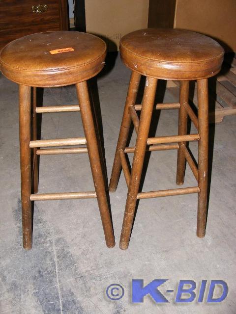 Two Stools leather seats have small...