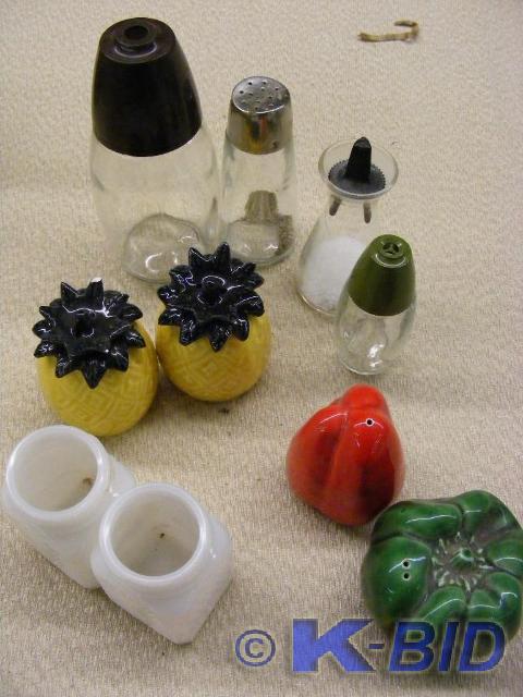 Lot of misc salt and pepper shakers