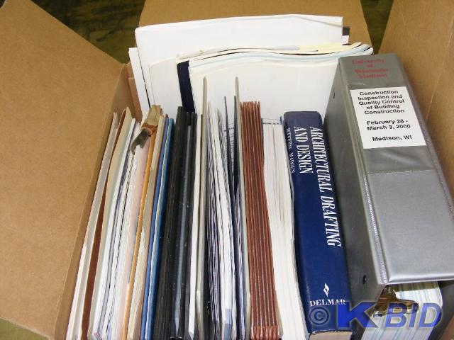 Box of Binders, architectural draft...