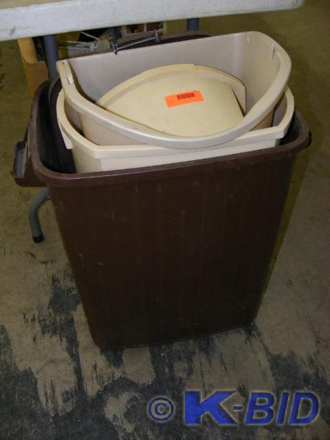 3 garbage cans