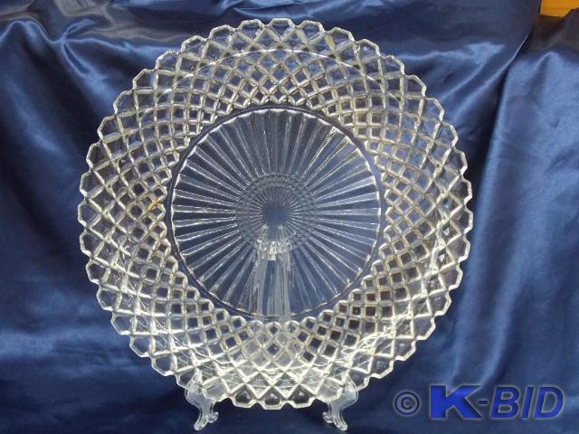 Diamond Cut Serving Platter 13.75in...