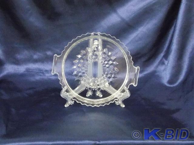 Diamond Cut Serving Plate 7.25in di...