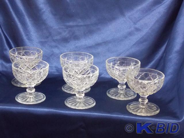 Diamond Cut Sherbet Cups set of 6 a...