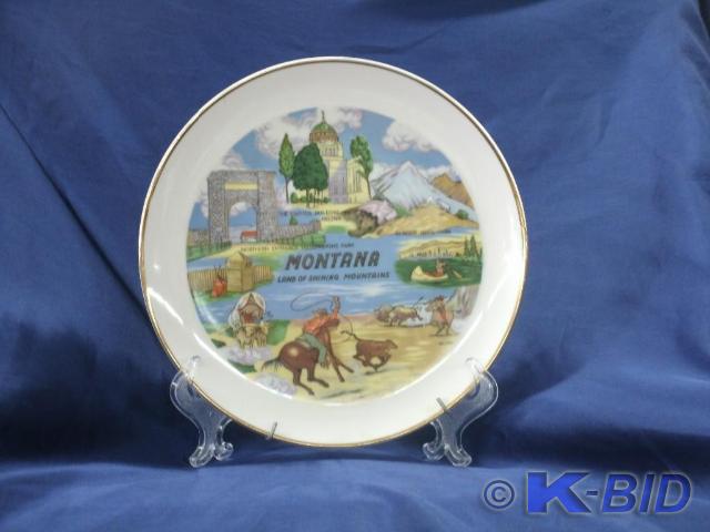 Plate 8 inches in diam. featuring M...