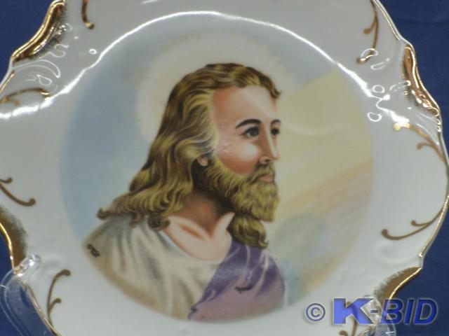 Jesus Plate approx 8 inches in diam...