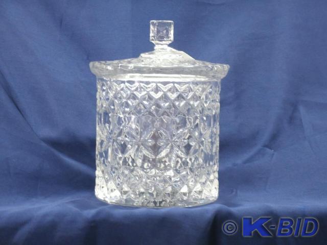 Crystal Cookie jar in Diamond Cut P...