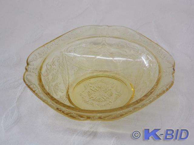 Madrid Pattern Amber Depression Gla...