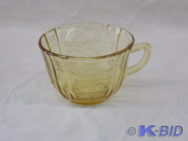 Madrid Pattern Amber Depression Gla...