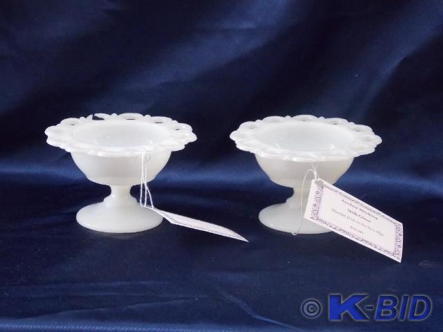 Anchor Hocking Milk Glass Sherbet d...
