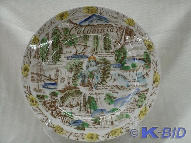 California Plate 10 inches in diam....