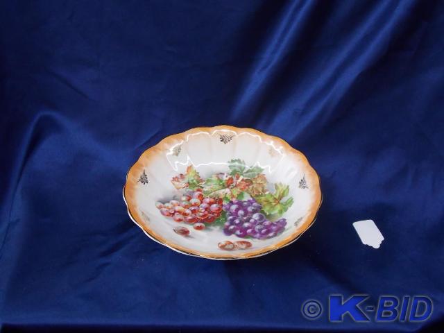 Grape pattern Porcelain Bowl 9.75in...