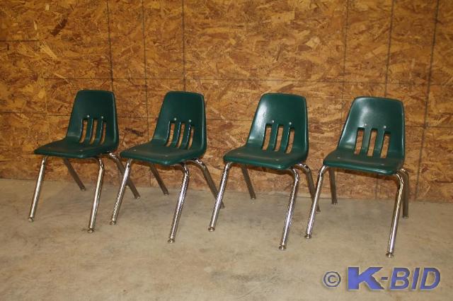 lot 161 image: -Lot of 4 VIRCO small chairs (dark ...