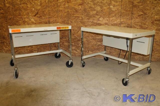 lot 232 image: -Mobile computer desks  carts  ta...
