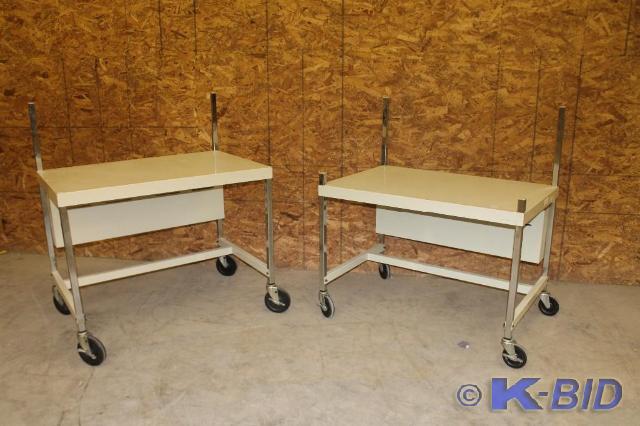 lot 234 image: -Mobile computer desks  carts  ta...