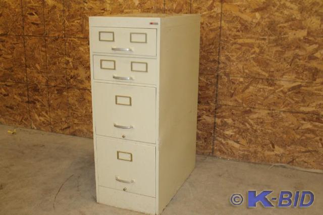 lot 34 image: -4 drawer file cabinet -Doors opera...
