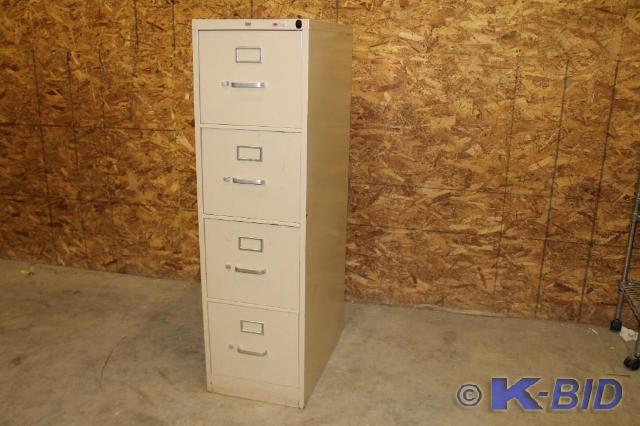 lot 36 image: -4 drawer HON file cabinet -Doors o...