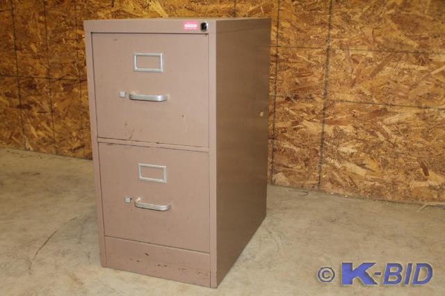 lot 37 image: -2 drawer file cabinet -Doors opera...