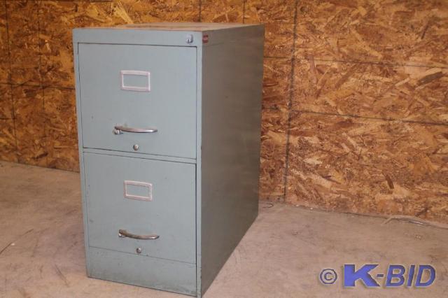 lot 38 image: -2 drawer file cabinet -Doors opera...