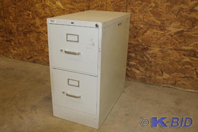 lot 44 image: -2 drawer HON file cabinet -Doors o...