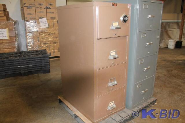 lot 7 image: -Fire King Fire-proof file cabinet ...