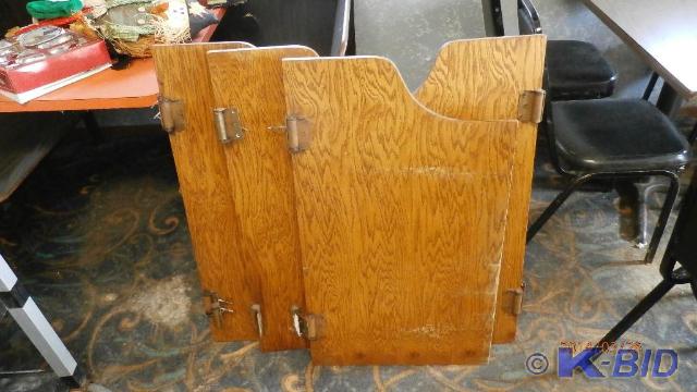 2 sets of swinging kitchen doors.