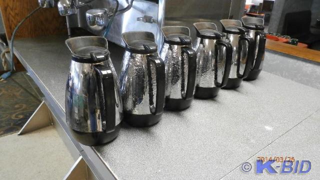 6 Chrome Coffee Pots