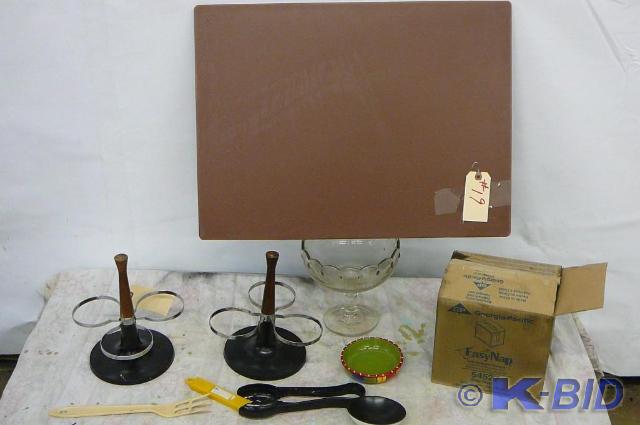 Glass bowl, Napkin dispenser NEW 2 ...