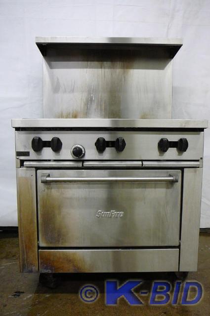 Sunfire&nbsp6 burner stove and ove...