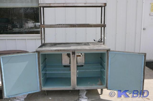 Stainless steel work station with l...