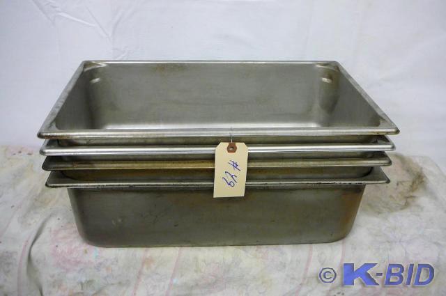 Steam table pans 21l X 13w X 6d&...
