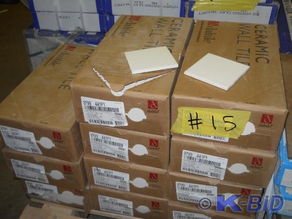11 boxes of DalTile 4 x 4 Pearl W...