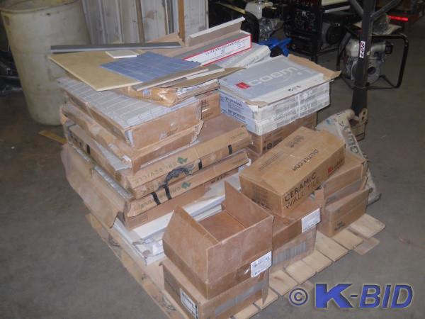Pallet of Misc. Tile  Bidders respo...