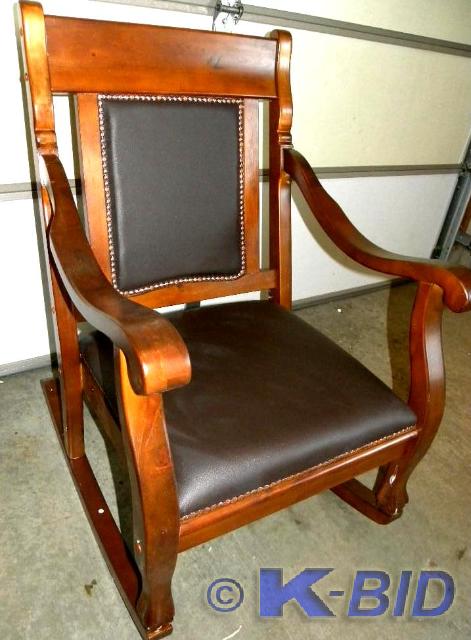 lot 16 image: Castle Creek Rocking Chair, walnut ...