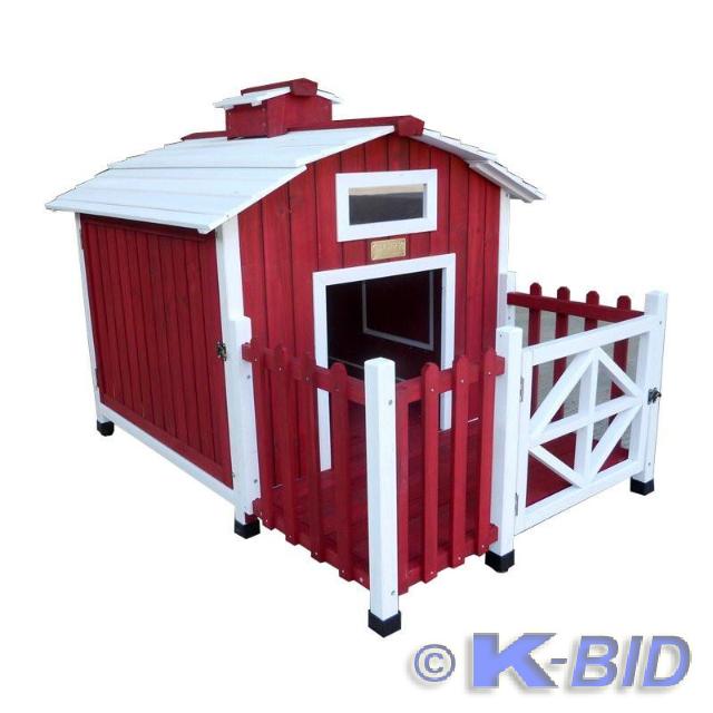 lot 18 image: Advantek Country Barn Dog House, fi...