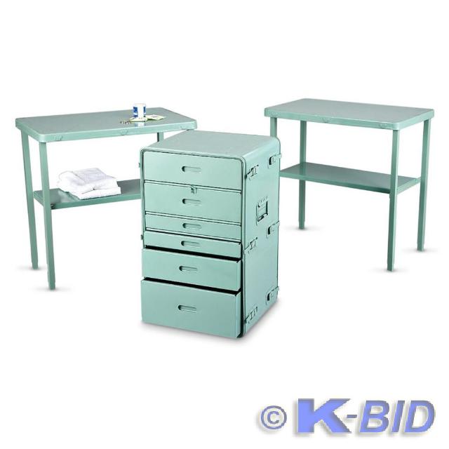 lot 23 image: U.S. Portable Medic Storage Chest,&...