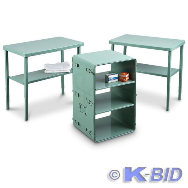 lot 24 image: U.S. Portable Medic Storage Chest,&...