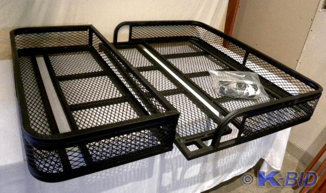 lot 51 image: ATV Front and Rear Basket Set, univ...