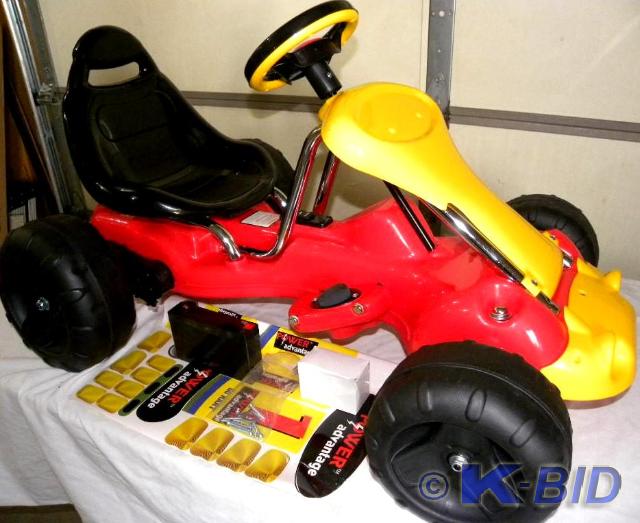lot 55 image: Power Advantage Go Cart, 6V battery...