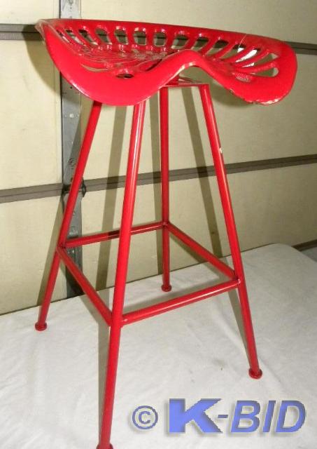 lot 62 image: IMAX Leroy Tractor Seat Stool, trac...