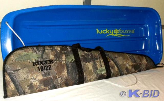 lot 70 image: Lot of Lucky Bum Snow Sled, padded ...