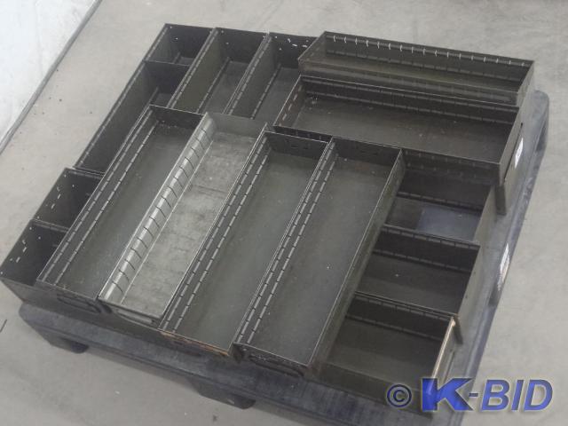 Pallet Lot Of Steel Parts Bins