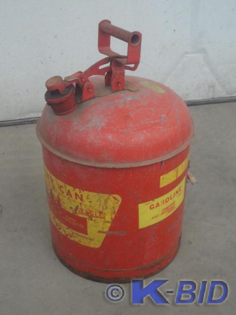 Vintage Steel 5-Gallon Gas Can