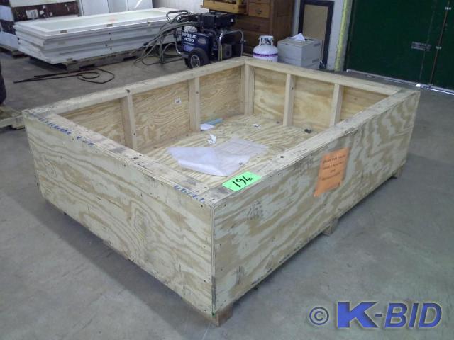 lot 196 image: Wood Shipping Box, Approx 75 x 59...