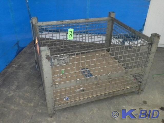 lot 198 image: Stackable Metal Gaylord Approx 48 ...