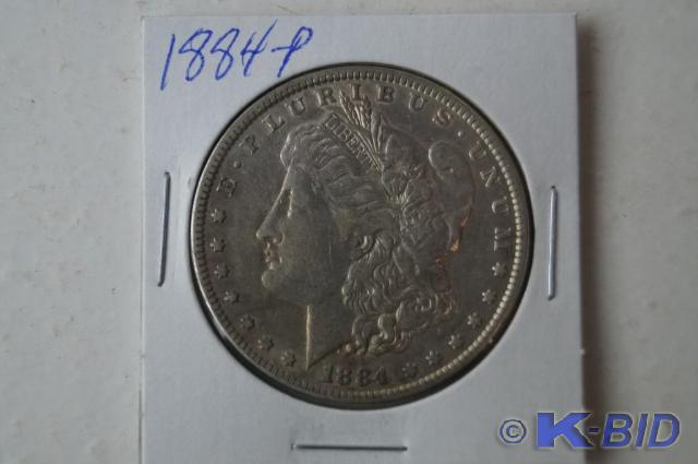 1884-P Morgan Silver Dollar.