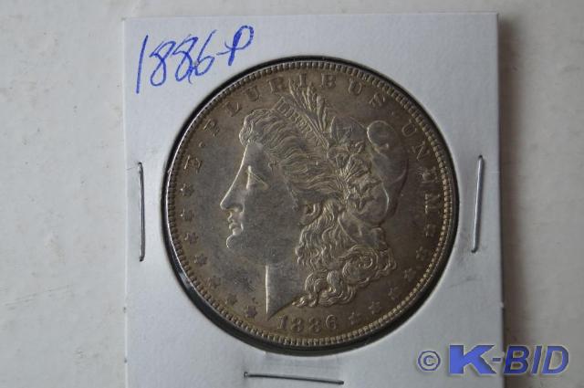 1886-P Morgan Silver Dollar