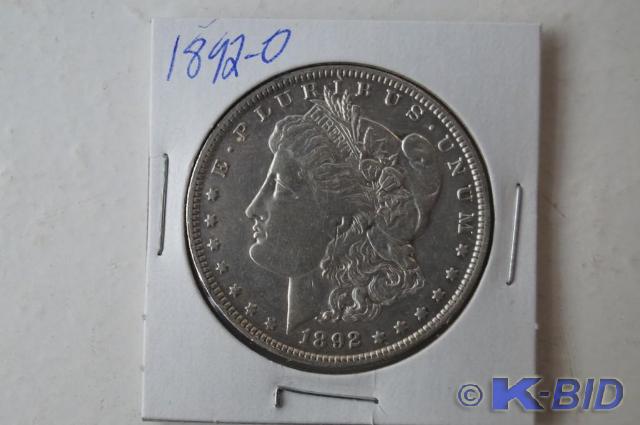 1892-O Morgan Silver Dollar