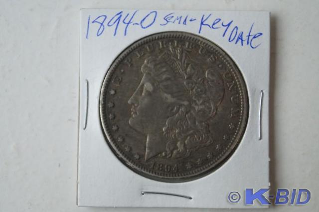 1894-O Morgan silver Dollar Semi Ke...