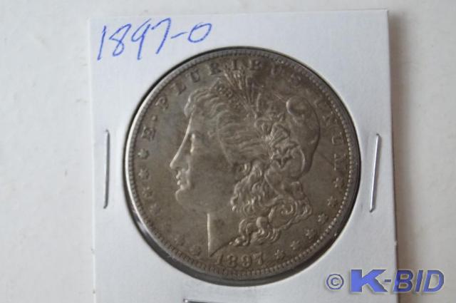 1897-O Morgan Silver Dollar.